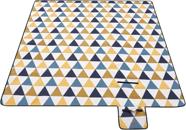 Picknickfilt, 200 x 200 cm, perfekt för camping, parker, trädgårdar, stränder, hopfällbar.