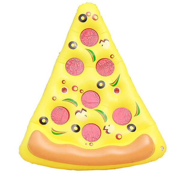 Jättimäinen Pizza Slice -puhallettava uimapatja, hauskoja uimapatjoja, uimajuhlaleluja, kesäinen uima-allaslautta, 1 pakkaus