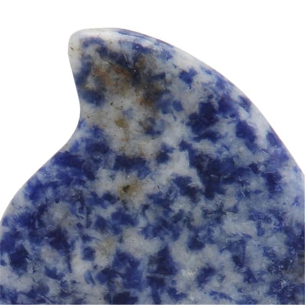 Gua Sha-bräda Naturlig Blå Jade Sten Ansikts Gua Sha-verktyg för SPA Akupunkturterapi