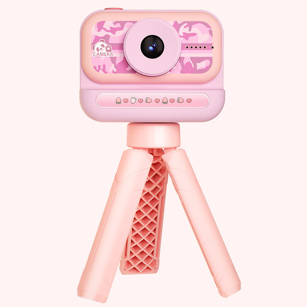 Lasten kamera kääntyvällä linssillä selfie-videoihin HD-lasten digikamera jalustalla Taaperokamera 32 Gt:n kortilla Ihanteellinen