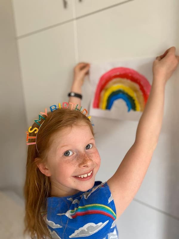 RAIN Rainbow 'Det er min fødselsdag' Legeringshårbøjle, One, Multicolor