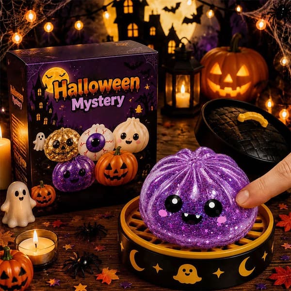 Halloween Spooky Bun Squeezing Malt Candy Stress Relief Toy Gift Box Style 2