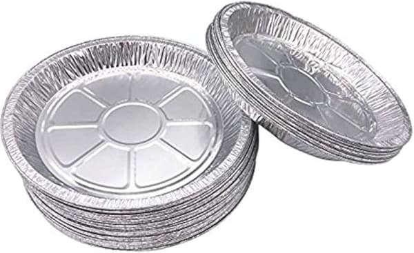 50 högkvalitativa aluminiumformar, basdiameter: 19 cm, engångs aluminiumpajformar