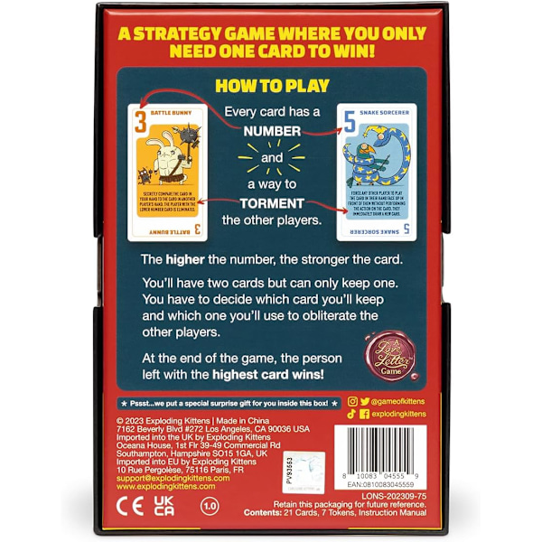 Power Hungry Pets av Exploding Kittens - 2-6 Spelare - Ålder 7+ - 15 Minuters Speltid - Strategiskt och Enkelt Kortspel - Partyspel