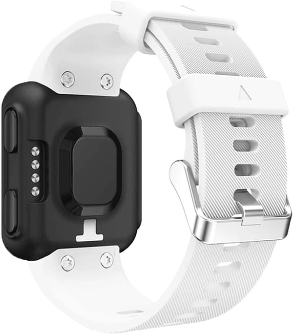 Blød silikone udskiftningsrem til Garmin Forerunner 35 Smart Watch, passer til 130-230 mm håndled, hvid