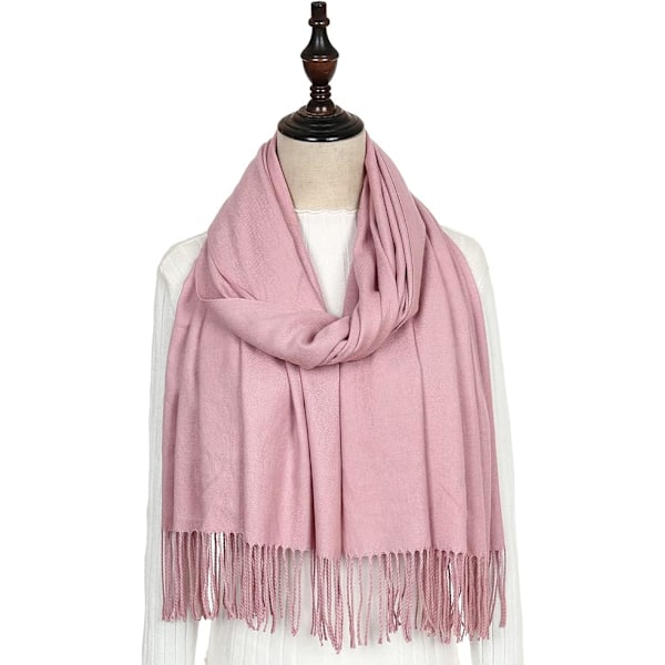 Dame Tørklæder Pashmina Sjaler og Wraps til Bryllup Tørklæder til Kvinder Vinter-pink pink
