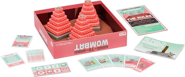 Hand to Hand Wombat av Exploding Kittens - 3-6 Spelare - Ålder 7+ - 15 Minuters Speltid - Ett Spel om Teamwork och Problemmakare