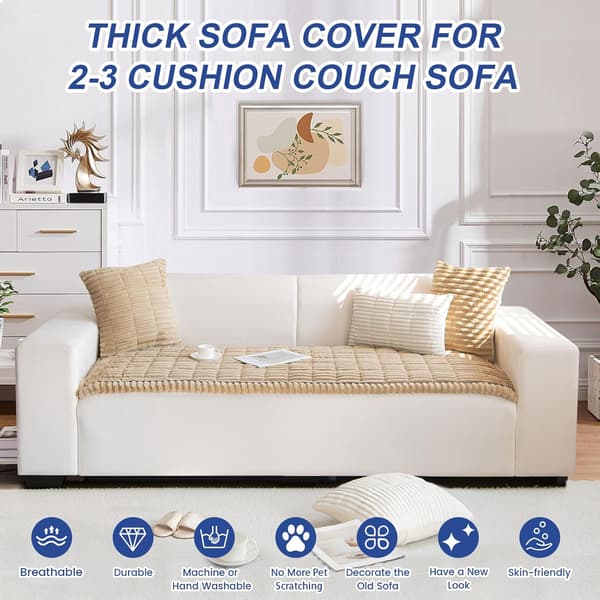 Tykt Vaskbart Sofatrekk - Nytt Mykt Kordfløyel Universal Sofatrekk Sete (90x180cm) 90*180cm