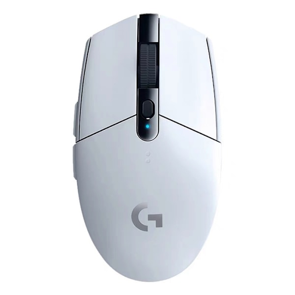Trådløs Gaming Mus, HERO 12K Sensor, 12 000 DPI, Lettvekt, 6 Programmerbare Knapper, 250t Batteritid, PC/Mac - Hvit