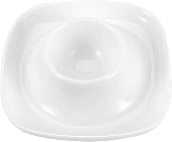 Keramiska äggkoppar 4-pack, porslin hårdkokt mjukkokt äggkopp hållare behållare med bas