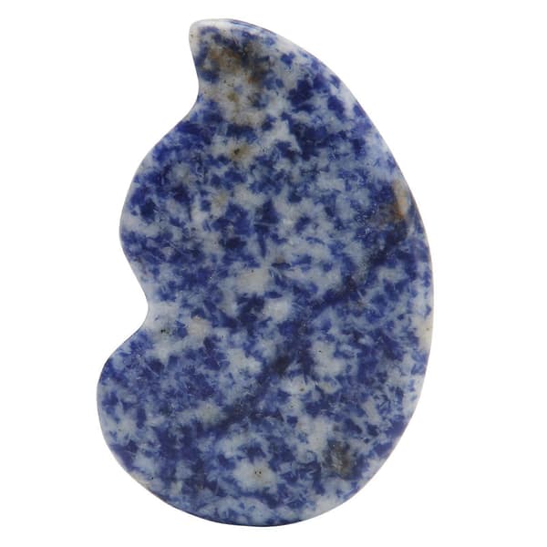 Gua Sha-bräda Naturlig Blå Jade Sten Ansikts Gua Sha-verktyg för SPA Akupunkturterapi