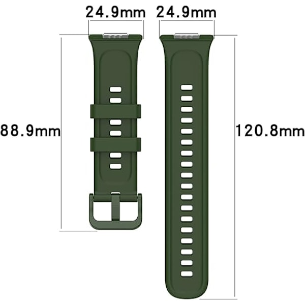 (6-pack) Remmar kompatibla med Huawei Watch Fit 2 Active, mjuka silikon sport ersättningsfärgade band för Huawei Watch Fit 2 Active Edition endast