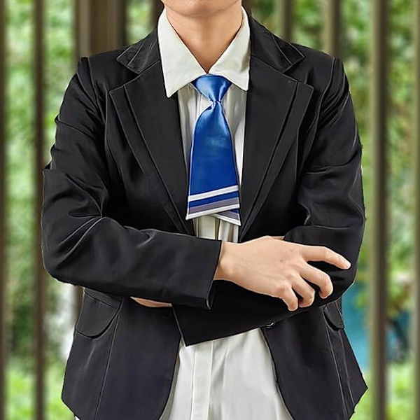 Japansk Dame Professionelt Forbundet Slips JK & JC Uniform eller Cosplay Tilbehør (Royal Blå)