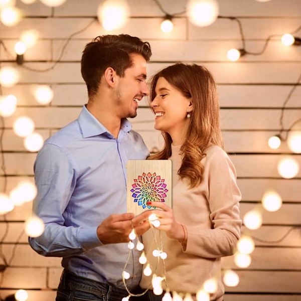 Tre Gratulasjonskort, Valentins Bryllupsdag Tregave til Kone, Ektemann, Kjæreste, Kjæreste, Ham eller Henne (Solsikker)