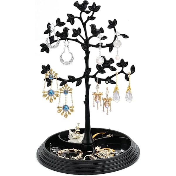 Smykkeophæng Træ Stand Fugletræ Smykke Display Stand Smykke Display Organizer Stand Kroge Ørering Smykkeholder