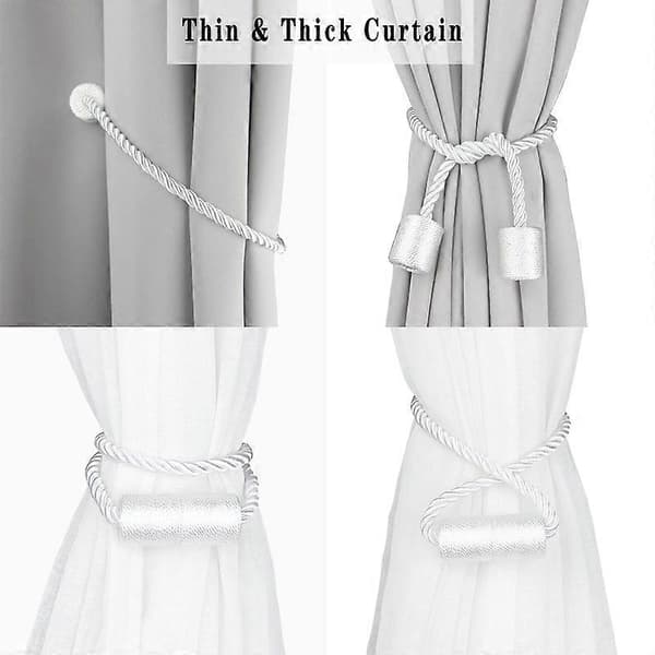 Starka Magnetiska Gardiner Draperier Eleganta Dekorativa Band
