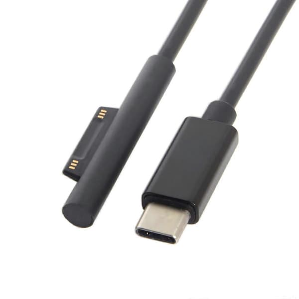 USB 3.1 Typ C USB-C DC 12-15V till Surface Pro3 Pro4 Pro5 Pro6 Book Laddningskabel