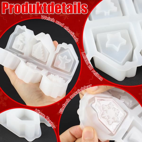 1 st husformad silikonform, jul-epoxihartsform, 3D-silikonhusform, gipsform