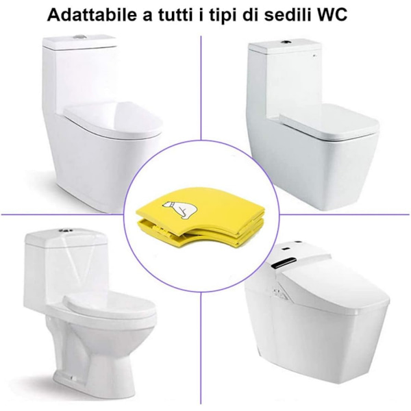 Sammenklappeligt pottesæde til toilettræning, sammenklappeligt toiletsæde til småbørn, bærbart rejsesæde til toilettræning