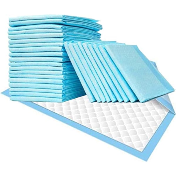 Inkontinensskydd för säng 60 x 90 cm Vattentäta lakan 50-pack Absorberande skydd Engångsunderlägg