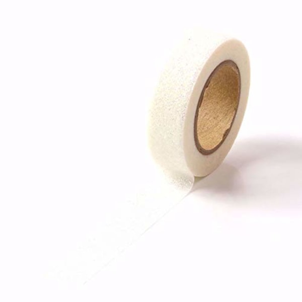 Glitter Washi Tape, 3 ruller 15 mm dekorativ tape, selvklæbende glittertrim til hobby, forsyninger til gør-det-selv
