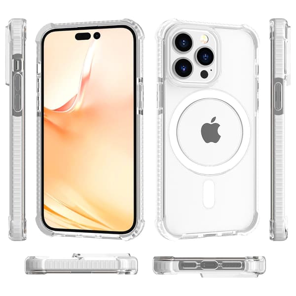 MagSafe Magnetiskt Transparent Skal Kompatibelt Med Iphone 14pro Max