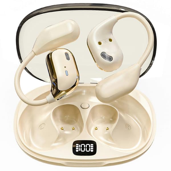 Type B JM15 OWS Trådløse Bluetooth-øretelefoner Digital Skjerm Ørekrok Musikk Samtale Headset