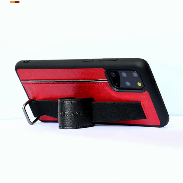 Läderfodral Kompatibelt med Samsung Galaxy S22 Ultra/s22+/s22, Stötsäkert skyddsfodral med handledsrem