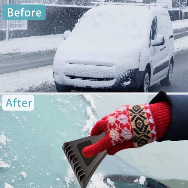 Isskrapa för bil, Snöskrapa för bilruta, Tunga frost- och isskrapor för fönster, Repfri, Lätt att förvara