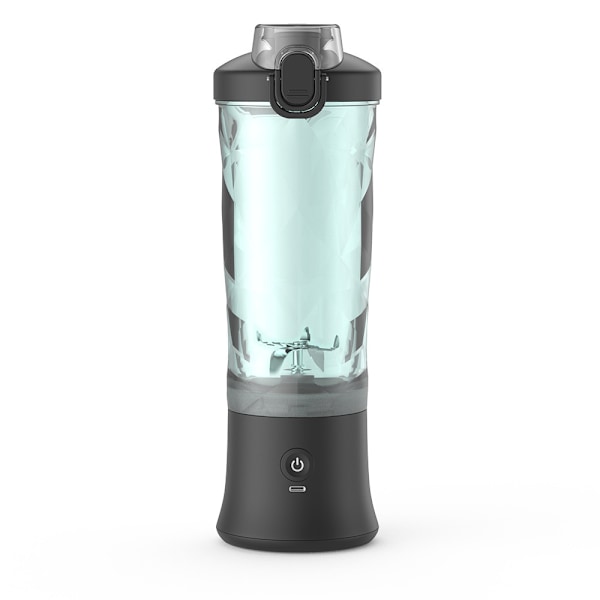 Bärbar Blender Smoothie Maker, 600ml Personlig Blender, 150W Mini Blender USB Laddningsbar med 6 Blad
