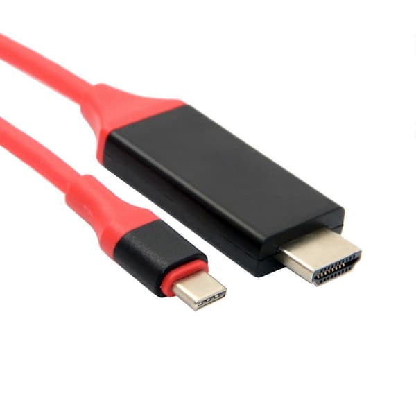 USB C till HDMI USB 3.1 Typ C Hane till HDMI Hane 4K Höghastighetskabeladapter för 2017 MacBook