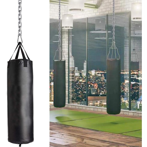 2 Bokse Punching Bag Kæder og 4 Karabinhager, Rustfrit Stål Hængende Stol Kæde Sæt Hængekøjestol Hardware