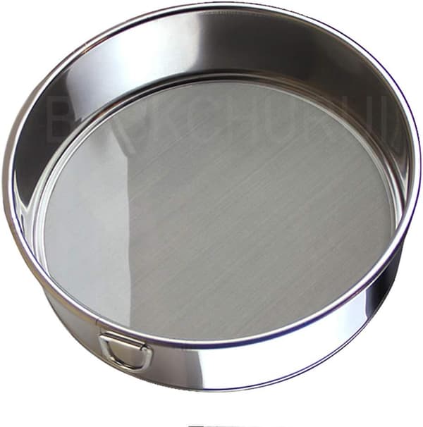 Mel sigte til bagning - Finmasket mel sigte (15 cm 60 mesh) - Premium rustfrit stål