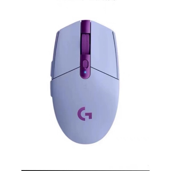 Trådløs Gaming Mus, HERO 12K Sensor, 12.000 DPI, Letvægt, 6 Programmerbare Knapper, 250 timers Batterilevetid, PC/Mac - Lilla