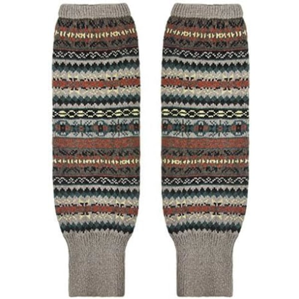 Dam & Flickor Stickade Över Knästrumpor Vinter Varma Casual Leggings Strumpor Tjock Lång Benvärmare