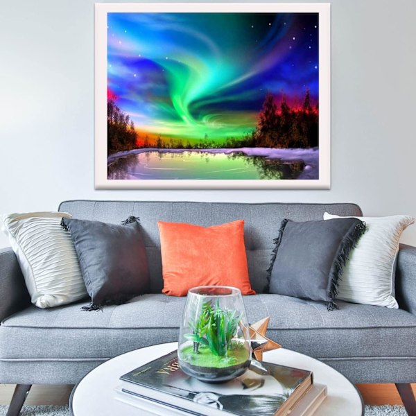 DIY 5D Timanttimaalaussarjat Täysi Porakone, Kristallitimantti-kirjonta Ristipisto Käsityömaalauskuvat - 30x40cm