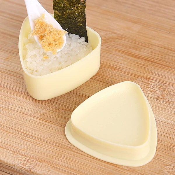 Onigiri Form, 3 st Risbollsformar, Tillverkningskit, Sushiform Risform för Barn Bento Picknick Sushi DIY