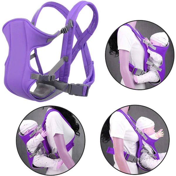 Babybjörn, Andningsbar Baby Carrier 3-i-1 Fram och Bak Justerbar Baby Sling Carrier