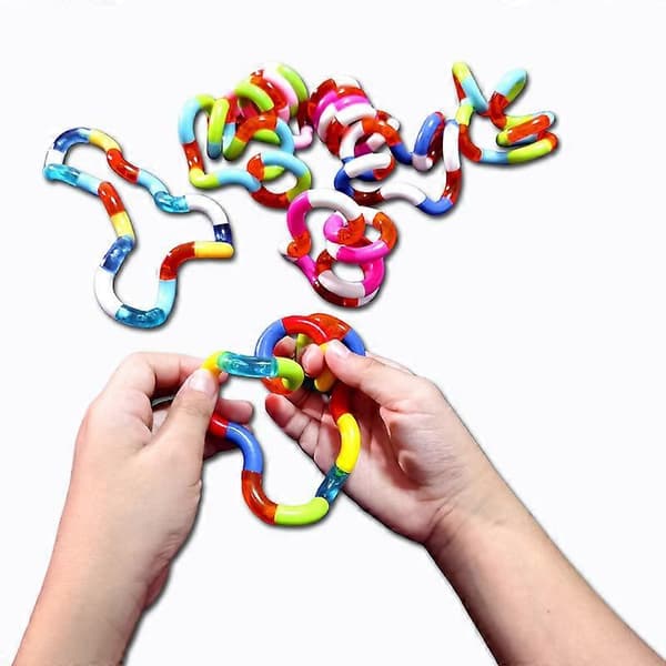 Twisty Bendy Fidget Leksaker, 4 st Twisty Fidget Pack Billigt