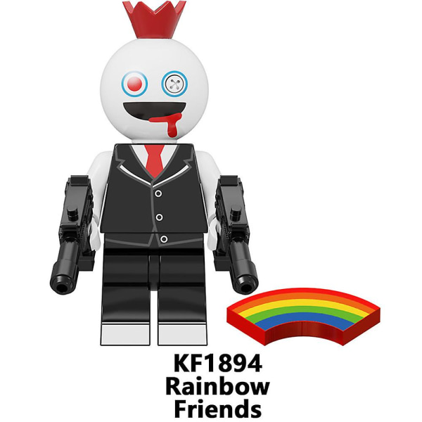 8-pack Rainbow Friends Brick Figur Leksak Set
