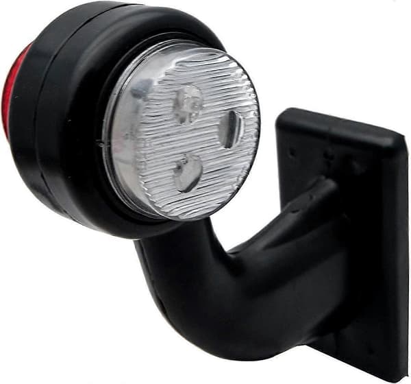 2-pakning 6 LED 12V 6 LED Gummiside Markeringslys for Tilhenger, Lastebil, Varebil