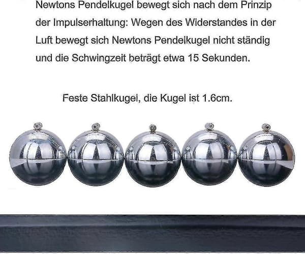 Newton Pendelkugle Stor Newton Pendel Boldspil Med Base 18cm