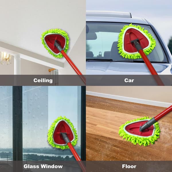 Moppduk återanvändbar, moppbyteshuvud kompatibelt med Vileda Turbo EasyWring & Clean Spin System Våt-torr trasa för hushåll