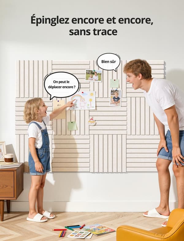 Huopainen seinätaulu, ilmoitustaulu, beige