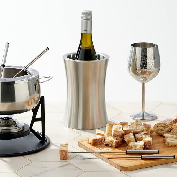 Premium Vinkøler Spand - Dobbeltvægget Vinkøler i Rustfrit Stål - Champagnekøler 19 cm x 10 cm