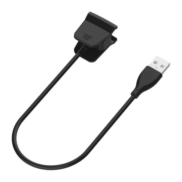 55 cm Udskiftnings USB-ladekabel til Fitbit Alta HR - Sort