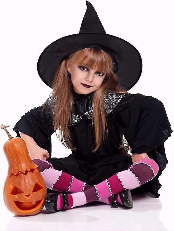 10-pak Heksehat Sort Halloween Fest Hte Kostume Tilbehør Kostume