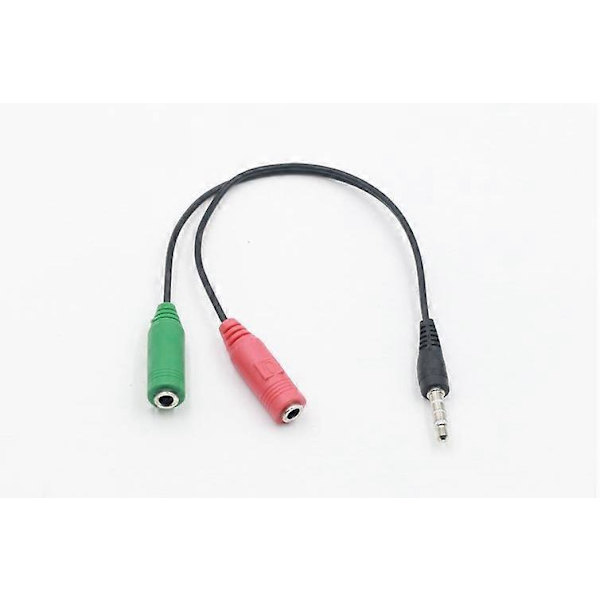 3,5 mm han til 2*hun adapter stik stereo jack splitter kabel