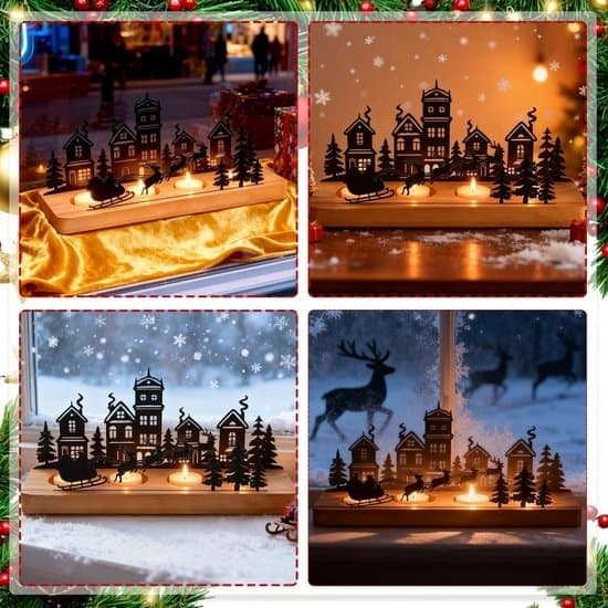 Adventslysestake - Trelysestaker - Adventsarrangement - Midtpunkt - Juleborddekorasjon - Stue Spisebord Vinduskarm