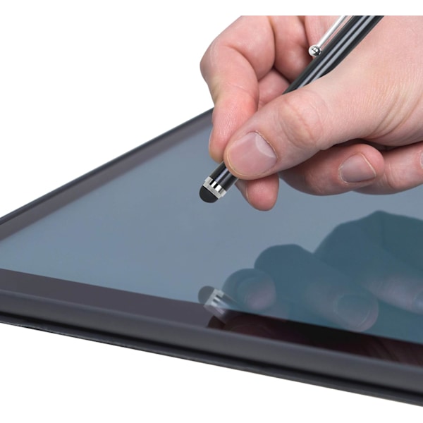 2 stk. Sort Smart Phone Pen Stylus, Silikone Tip Penne til Touch Screen Enheder